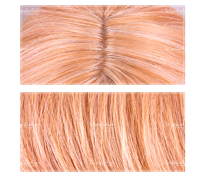 Orange Blonde Short Wavy 30cm-closeup.jpg