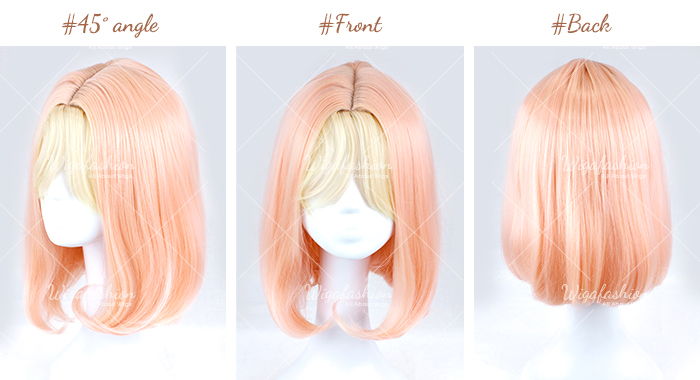 Two Tone Pink/Blonde Short Curly 35cm-45-front-back.jpg