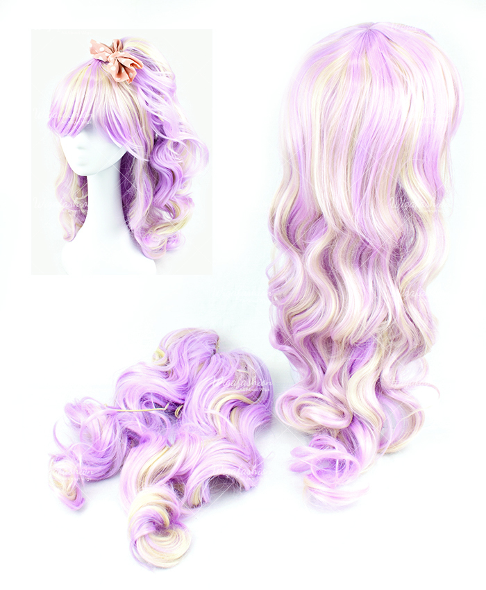 Light Violet Blonde Highlight Long Wavy 60cm-3.jpg