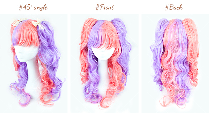 Two Tone Violet/Pink Long Wavy 65cm-45-front-back.jpg