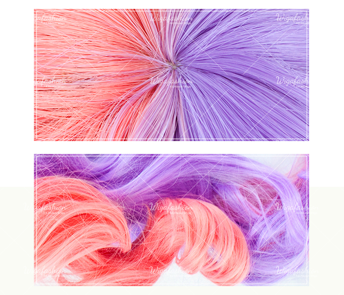 Two Tone Violet/Pink Long Wavy 65cm-closeup.jpg