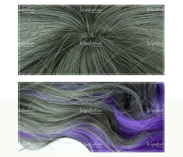 Two Tone Dark Grey/Violet Long Wavy 70cm-closeup.jpg